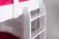 Stockbett für Kinder 90 x 190 cm | Massivholz: Buche | Weiß Lackiert | umbaubar in 2 Einzelbetten | inkl. Rollroste Abbildung