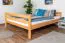 Doppelbett-Hochbett 160 x 200 cm | Massivholz: Buche | Natur Lackiert | umbaubar in Einzelbett | Premium-Qualität | inkl. Rollrost Abbildung