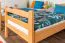 Stockbett für Kinder 90 x 200 cm | Massivholz: Buche | Natur Lackiert | umbaubar in 2 Einzelbetten | inkl. Rollroste Abbildung