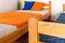 Stockbett für Kinder 120 x 190 cm | Massivholz: Buche | Natur Lackiert | umbaubar in 2 Einzelbetten | inkl. Rollroste Abbildung