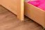 90 x 200 cm Etagenbett mit Stauraum / 2 Schubladen für Jugendliche Massivholz: Buche | Natur Lackiert | umbaubar in 2 Einzelbetten | Premium-Qualität | inkl. Rollroste Abbildung