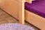 Etagenbett + Ausziehbett für Kinder 90 x 200 cm | Massivholz: Buche | Natur Lackiert | inkl. Bettkasten | umbaubar in 2 Einzelbetten | inkl. Rollroste Abbildung