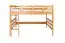 Stockbett für Jugendliche 140 x 190 cm | Massivholz: Buche | Natur Lackiert | umbaubar in 2 Einzelbetten | inkl. Rollroste Abbildung