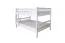 Breites Massivholz Stockbett für Kinder und Jugendliche | Matratzenmaß: 160 x 190 cm | Weiß Lackiert | umbaubar in 2 Einzelbetten | Premium-Qualität | inkl. Rollroste Abbildung