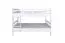 Breites Massivholz Stockbett für Kinder und Jugendliche | Matratzenmaß: 160 x 190 cm | Weiß Lackiert | umbaubar in 2 Einzelbetten | Premium-Qualität | inkl. Rollroste Abbildung