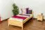 Bettrahmen für Kinder / Kinderbett 90 x 200 cm | Massivholz: Kiefer | Natur Lackiert Abbildung