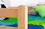 Hochbett für Kinder 90 x 200 cm | Massivholz: Buche | Natur Lackiert | umbaubar in Einzelbett | Premium-Qualität | inkl. Rollrost Abbildung