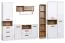 88 cm breiter Kleiderschrank mit 3 Türen | Farbe: Eiche Abbildung
