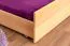 Etagenbett + Ausziehbett für Kinder 90 x 200 cm | Massivholz: Buche | Natur Lackiert | inkl. Bettkasten | umbaubar in 2 Einzelbetten | inkl. Rollroste Abbildung