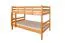 Stockbett für Kinder 120 x 190 cm | Massivholz: Buche | Natur Lackiert | umbaubar in 2 Einzelbetten | inkl. Rollroste Abbildung