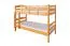 Stockbett für Kinder 90 x 190 cm | Massivholz: Buche | Natur Lackiert | umbaubar in 2 Einzelbetten | inkl. Rollroste Abbildung
