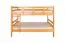 Etagenbett für Jugendliche 120 x 190 cm | Massivholz: Buche | Natur Lackiert | umbaubar in 2 Einzelbetten | inkl. Rollroste Abbildung