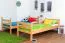90 x 200 cm Etagenbett mit Stauraum / 2 Schubladen für Kinder Massivholz: Buche | Natur Lackiert | umbaubar in 2 Einzelbetten | Premium-Qualität | inkl. Rollroste Abbildung