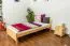 Bettrahmen für Kinder / Kinderbett 90 x 200 cm | Massivholz: Kiefer | Natur Lackiert Abbildung