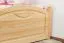 Kinderbett 100 x 200 cm | Massivholz: Kiefer | Natur Lackiert Abbildung