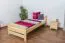 Kinderbett 90 x 200 cm | Massivholz: Kiefer | Natur Lackiert Abbildung