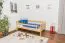 Kinderbett 90 x 200 cm | Massivholz: Kiefer | Natur Lackiert Abbildung