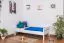 Bettrahmen für Kinder / Kinderbett 90 x 200 cm | Massivholz: Buche | Weiß Lackiert Abbildung