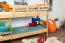Etagenbett für Kinder 90 x 190 cm | Massivholz: Buche | Natur Lackiert | umbaubar in 2 Einzelbetten | inkl. Rollroste Abbildung