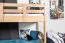 Stockbett für Kinder 90 x 190 cm | Massivholz: Buche | Natur Lackiert | umbaubar in 2 Einzelbetten | inkl. Rollroste Abbildung