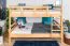 Stockbett für Jugendliche 140 x 190 cm | Massivholz: Buche | Natur Lackiert | umbaubar in 2 Einzelbetten | inkl. Rollroste Abbildung