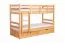 90 x 200 cm Etagenbett mit Stauraum / 2 Schubladen für Kinder Massivholz: Buche | Natur Lackiert | umbaubar in 2 Einzelbetten | Premium-Qualität | inkl. Rollroste Abbildung
