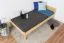 Kinderbett 100 x 200 cm | Massivholz: Kiefer | Natur Lackiert Abbildung