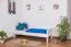 Bettrahmen für Kinder / Kinderbett 90 x 200 cm | Massivholz: Buche | Weiß Lackiert Abbildung