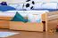 Bettrahmen für Kinder / Kinderbett 90 x 200 cm | Massivholz: Buche | Natur Lackiert | inkl. 2 Schubladen und Lattenrost | besonders hohe Qualität Abbildung