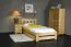 Kinderbett 90 x 200 cm | Massivholz: Kiefer | Natur Lackiert Abbildung