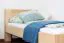 Kinderbett 90 x 200 cm | Massivholz: Buche | Natur Lackiert Abbildung