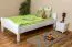 Bettrahmen für Kinder / Kinderbett 100 x 200 cm | Massivholz: Buche | Weiß Lackiert Abbildung