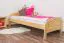 Kinderbett 90 x 200 cm | Massivholz: Kiefer | Natur Lackiert Abbildung