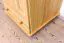 Kleiderschrank | 2 Drehtüren | 1 Schublade | 1 Fach | mit Kleiderstange | 65 cm breit | Massivholz | Farbe: Natur Abbildung