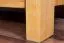 90 cm breiter Kleiderschrank mit 2 Türen, 4 Fächern und 2 Schubladen aus Massiv-Holz | Farbe: Natur | Tiefe: 40 cm Abbildung
