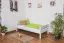 Bettrahmen für Kinder / Kinderbett 90 x 200 cm | Massivholz: Buche | Weiß Lackiert Abbildung