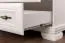 88 cm breiter Kleiderschrank mit 2 Türen und 2 Schubladen | Farbe: Weiß | Tiefe: 49 cm Abbildung