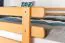 Stockbett für Jugendliche 140 x 190 cm | Massivholz: Buche | Natur Lackiert | umbaubar in 2 Einzelbetten | inkl. Rollroste Abbildung