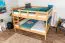 Stockbett mit Doppelbetten 160 x 200 cm | Massivholz: Buche | Natur Lackiert | umbaubar in zwei Einzelbetten | inkl. Rollroste Abbildung