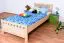 Kinderbett 100 x 200 cm | Massivholz: Buche | Natur Lackiert Abbildung