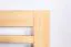 Kinderbett 90 x 200 cm | Massivholz: Kiefer | Natur Lackiert Abbildung