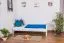 Bettrahmen für Kinder / Kinderbett 90 x 200 cm | Massivholz: Buche | Weiß Lackiert Abbildung