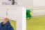 Etagenbett für Kinder 90 x 200 cm | Massivholz: Buche | Weiß Lackiert | umbaubar in 2 Einzelbetten | inkl. Rollroste Abbildung