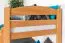 Stockbett für Kinder 90 x 190 cm | Massivholz: Buche | Natur Lackiert | umbaubar in 2 Einzelbetten | inkl. Rollroste Abbildung