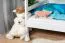 Stockbett für Kinder 120 x 190 cm | Massivholz: Buche | Weiß Lackiert | umbaubar in 2 Einzelbetten | inkl. Rollroste Abbildung