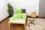 Kinderbett 90 x 200 cm | Massivholz: Kiefer | Natur Lackiert Abbildung