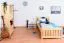 Kinderbett 90 x 200 cm | Massivholz: Kiefer | Natur Lackiert Abbildung