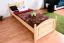 Kinderbett 80 x 200 cm | Massivholz: Kiefer | Natur Lackiert Abbildung