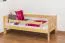 Kinderbett 90 x 200 cm | Massivholz: Kiefer | Natur Lackiert Abbildung
