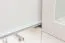 Kleiderschrank | 5 Drehtüren | 4 Schubladen | 12 Fächer | 121 cm breit | Massivholz | Farbe: Weiß Abbildung